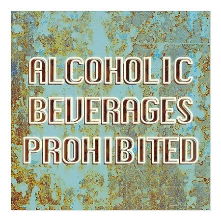 CGsignLab | Alkoholna pića zabranjena - prozori za stare plavu 5 X5