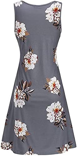 Lcepcy Floral Print Plisirana Maturalna haljina za žene 2023 ljetna Ležerna haljina za zabavu bez rukava