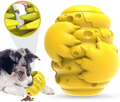 Mitaiko Dog žvakačke igračke za agresivne žvakače, intestruktibletreset dozirni dozirni dozirni igrač za žvakanje, zubi za pse čiste i puzzle igračke, napravljene sadržene gume za srednje i velike pse.
