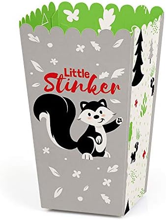 Mala smrdljika - Woodland Skunk Baby tuš ili rođendan Party Favorit kokice tretiraju kutije - set od 12