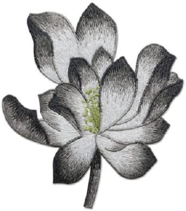 Prekrasan lotos cvjetni flaster, elegantni lotos cvjeta za izvezene aplikacije za ruksake za odjeću Majica Jeans