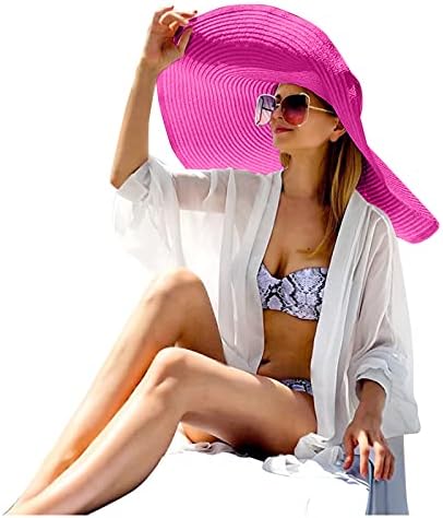Žene Ljetne šape za slame Roll up ljetno plaže vizir šešir za zaštitu od sunca za zaštitu odmora