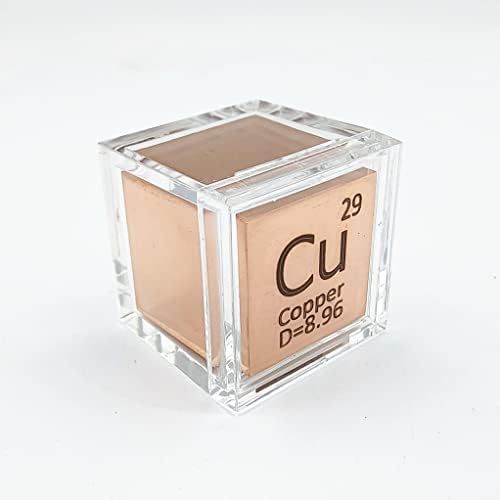 Kocke poliranog elementa čvrste kocke gustine metala sa akrilnom kutijom za obrazovanje prikupljanja elemenata