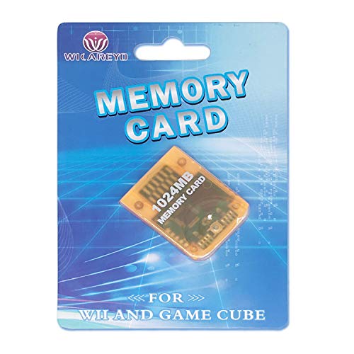 WiCareYo kartica za skladištenje igara velikog kapaciteta 1024MB kompatibilna sa Wii NGC Gamecube