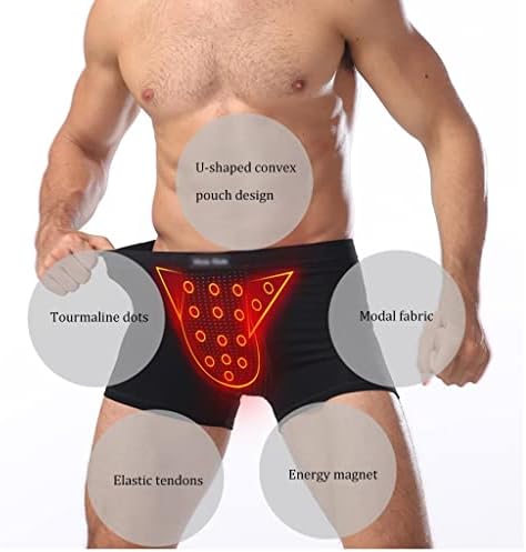 XSION muške bokserice gaćice za fiziološko povećanje donjeg veša magnetna terapija kratke hlače za zdravstvenu zaštitu Boxer Comfort meke gaće