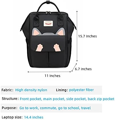 Girls Schoolbag Bookbag Ženski Leisure Ruksak Ruksak Ruksak Travel Daypack College 15.6 inčni ruksaci