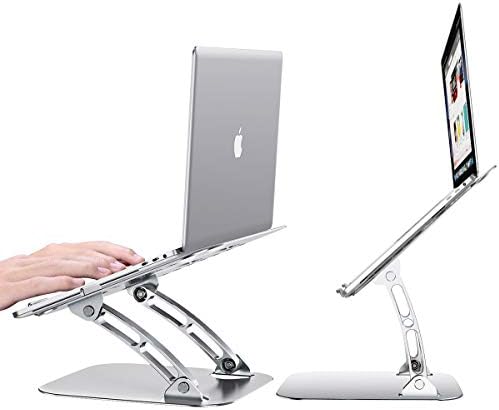Sklad i montiranje kompatibilnih sa Cyberpowerpc Tracer V Edge Pro - Executive Versaview Laptop postolje, ergonomski podesivi metalni postolje za laptop - Metalno srebro
