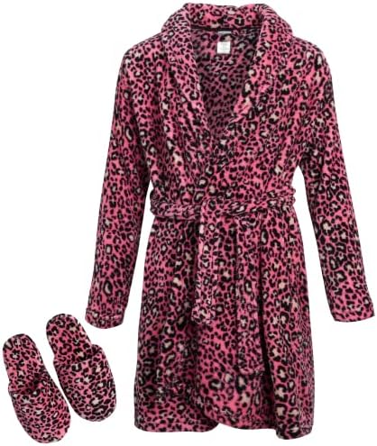 Sleep & amp; Co ženski bade mantil Set-flis ogrtač sa papučama pidžama Set