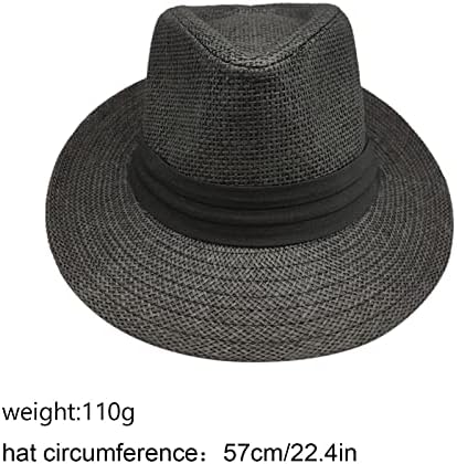 DAMIN slamnati kaubojski šeširi za žene Unisex muškarci žene Panama Široki obod slamnati šeširi