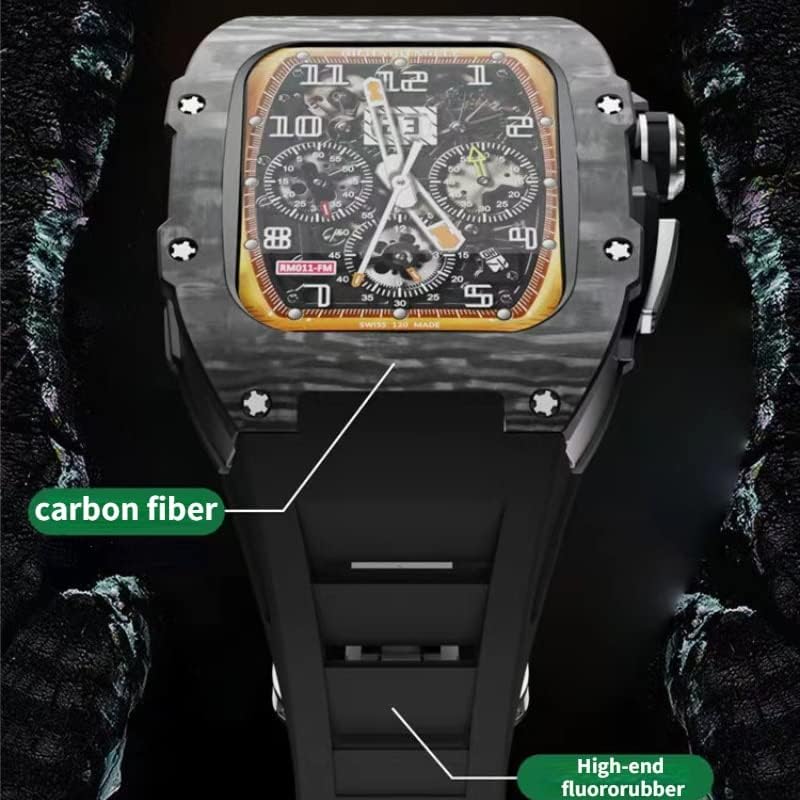 Zaštitna futrola od ugljičnog vlakana za Apple Walt 8 7 45 mm silikonski remen za modifikaciju za iwatch
