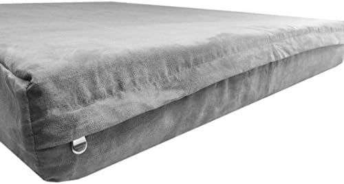eConsumersUSA 40''x35''x4'' Deluxe Gray Color Microsuede Fabric Washable Luxury Comfort