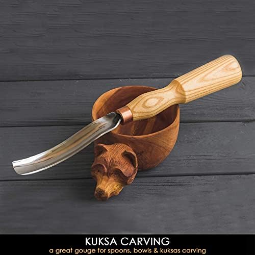 Beavercraft Wood Carving Gouge dlijeto 7L / 22 kuka nož SK1s Sloyd nož C4s Wood Carving Spoon Carving