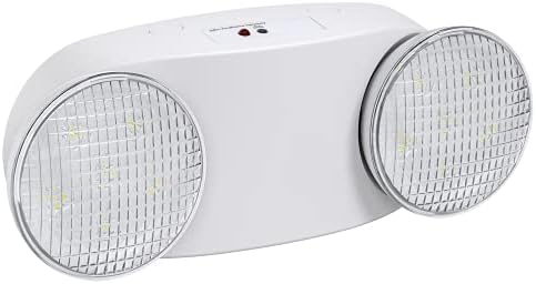 SitisFi svjetlo hitne pomoći s sigurnosnim kopijama, komercijalnim mjestima svjetla za hitne slučajeve, dva podesiva glava LED svjetla, AC 120-277V, UL certifikat