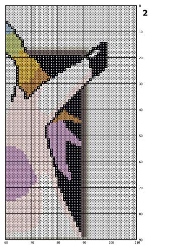 Cross Stitch Patterns Funny PDF / Cute Unicorn broje Moderan jednostavan dizajn uzorka ukrštenih šavova
