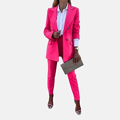 Dvije komad Office odijelo Workout Blazer haljina Business Casual Blazer odijelo 2023 Modne outfit Blazer jakne za žene