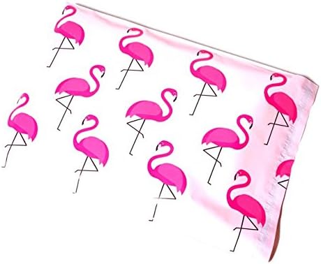 Upaknship Designer Mailers -Pink i crni Flamingo 10 x 13 Poly Mailers