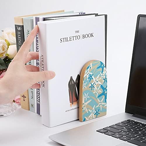 Ocean Starfish knjiga završava za police drvena Bookends držač za teške knjige šestar moderni dekorativni