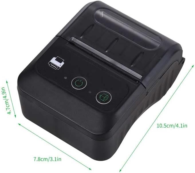 SLNFXC Prijenosni Bluetooth štampač naljepnica 58mm 2-inčni bežični Bluetooth termalni štampač za izradu
