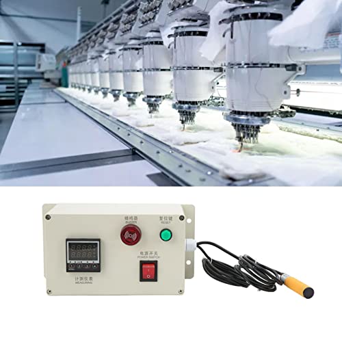 1-9999 Digitalni mjerač duljine, crveni digitalni prikaz Višenamjenska brojanje alarm Industrijska oprema za kontrolu sa kontrolnom funkcijom za tvorničku fabriku tkanine