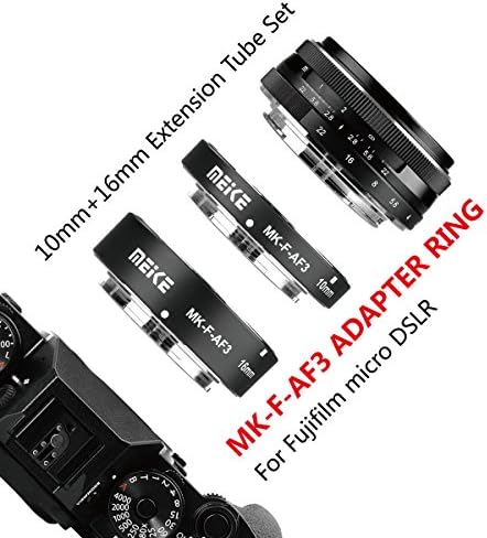 Meike MK-F-AF3 Auto Fucus makro produžena cijev za kompatibilnu sa svim Fujifilm kamerom bez ogledala X-T1