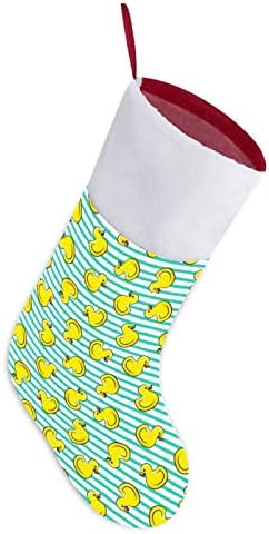 Sretne žute patke personalizirane božićne čarape Xmas kamin porodične zabave Viseće ukrase