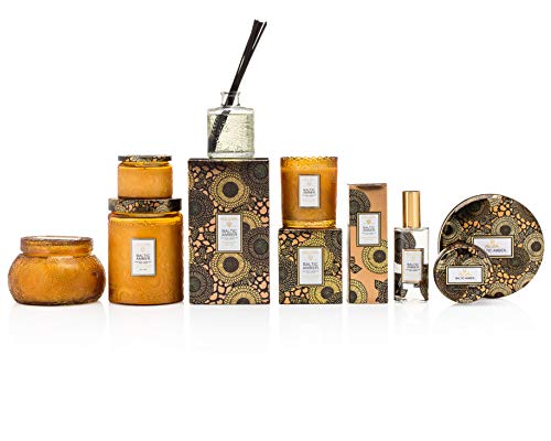 Voluspa baltic amber svijeća | 14 oz. | 50-satno vrijeme sagorijevanja | Reljefnog stakla Chawan