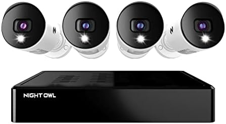 Night Owl Sp 4-kanalni Bluetooth sistem video kućnih sigurnosnih kamera sa žičanim 4K UHD unutrašnjim/vanjskim
