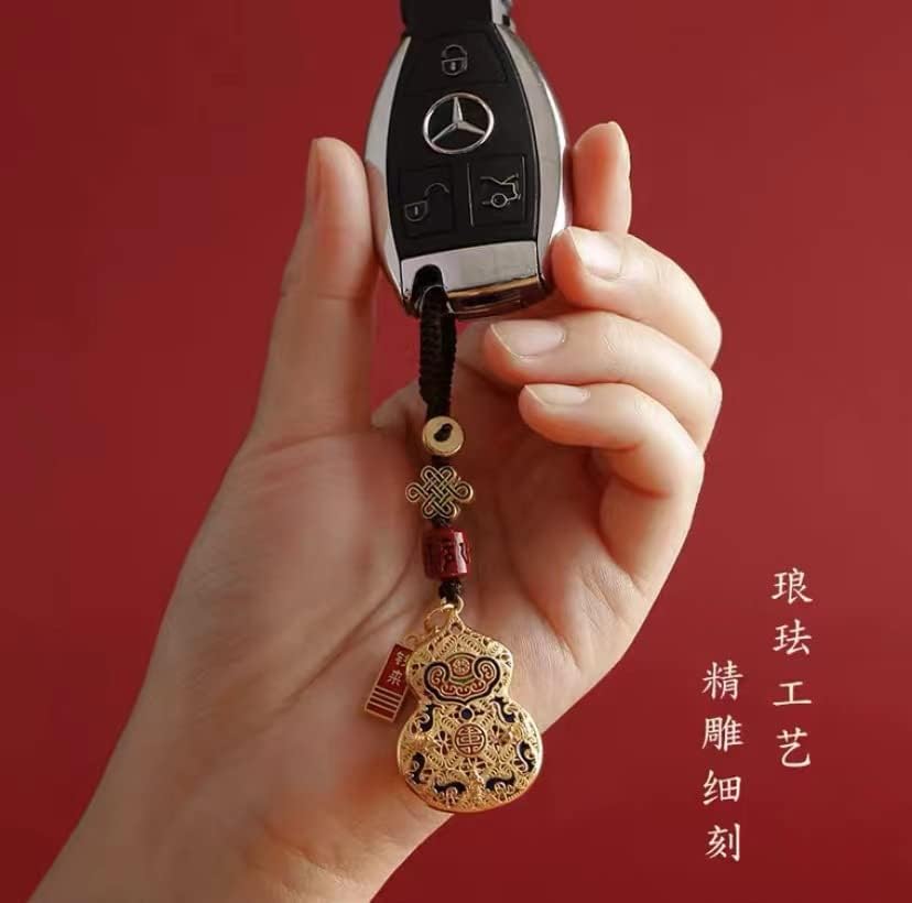 zhangruixuan-trgovina 铜葫芦创意汽车钥匙挂件情侣钥匙扣饰品包包吊挂坠男女