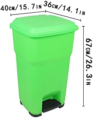 Outdoor Dustbins Recikliranje otpada Proizvodi Plastični korak na kantu za smeće, kantu za otpad s nožnim papučicama poklopca, netaknute kvadratne posude za smeće / smeće na otvorenom kante za recikliranje smeća