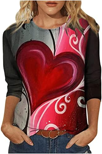 Majice za teen djevojke Žene Smiješne grafike Odštampeni Ležerne prilike kratki pulover s dugim rukavima Klasične osnovne majice Tunic