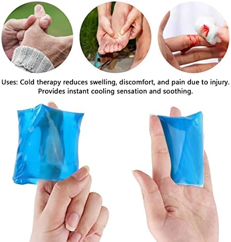 Finger Ice Pack,2.4 u dužini hladni Gel za prste ice Packs,hladni Gel za nokte za višekratnu upotrebu i prst, kompresijski rukav za ozljede,artritis,Tendonitis,giht, uganuća, oticanje i ublažavanje bolova