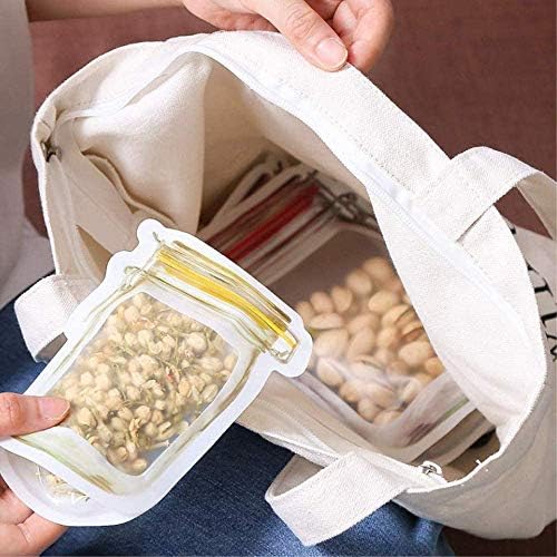Meltset M Mason Jar boce torbe, 4pcs prijenosni kese za čuvanje hrane, višekratnu upotrebu svježe