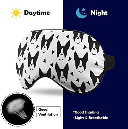 Boston terijeri masku za spavanje meka za povezivanje prijenosna maska ​​za oči sa podesivim kaišem za muškarce