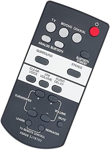 FSR66 ZJ78750 Zamijenite daljinski upravljač za Yamaha Soundbar YAS-103 YAS-93 ATS-1030