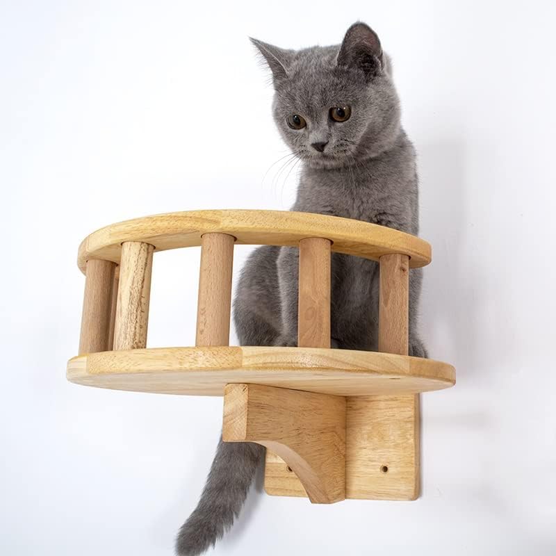 WYFDP namještaj za kućne ljubimce drveni penjački okvir za mačke zidne stepenice kula od mačjeg drveća