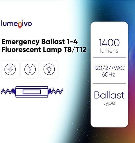 Zamjenski balast za Lithonia PS1400QD MVOLT SD Quick Disconnect Emergency balast 1-4 fluorescentna