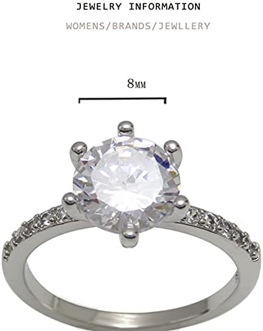 Prstenovi za žene 2023 rođendanski pokloni Princess Ring Diamond Ženski angažman ZIRCON Personalizirani prstenovi