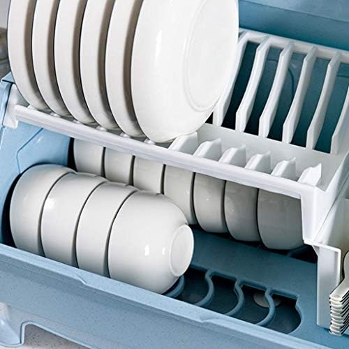 SDGH plavi stalak za zdjelu - kuhinjski sto za jelo štapići za jelo kutija za odlaganje posuđa kućanski