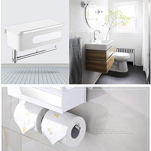 Zxdsfc držač toaletnog papira, držač papirnih ubrusa, zidna kutija za maramice za kupatilo, držač toaletnog papira od nerđajućeg čelika