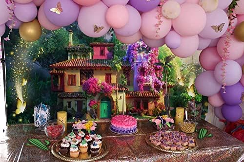 Magic pozadina filma čarobna cvjetna kuća leptir pozadina za djecu porodični rođendanski pribor