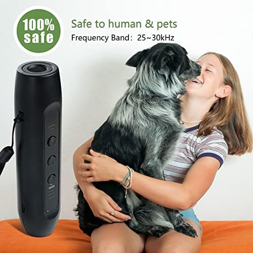 PTGVCTA Anti lajanje, ultrazvučni plijesni kore za pse, ultrazvučni pas za pse, ručni pas lajajući kontrolni uređaji za pse za trening za pse sa LED svjetlom, asortimanom 33FT-a, sef za ljudski i kućni ljubimac