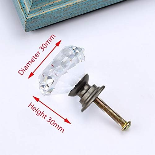 1kom 20-40mm Kristalna ručka dijamantsko staklo kvake ormar ladica Pull kuhinjski ormar vrata ormar ručke hardver