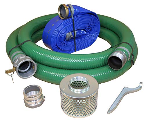 Blastline USA crijevo PVC/Aluminij pumpa za vodu / smeće komplet crijeva, 4 zeleno usisno crijevo spojeno