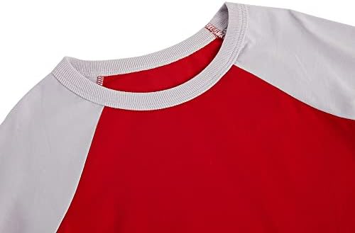 Boys Color Block Casual T Shirt Tinejdžeri Modni Dugi Rukav Dres Bejzbol Tee Deca Proljeće Jesen Majice Tops