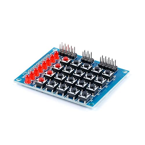 4x4 44 matrica tipkovnice modul 16 tipki tipke prekidač tastatura tastature 8 LED-a Pribor za vodenu lampu DIY komplet za Arduino