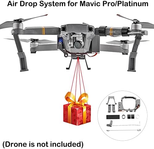[Drone Accessories] Drone Accessories za DJI Mavic Pro Air Drop/Throw sistem za DJI Mavic Pro Platinum Drone daljinsko ispuštanje poklona isporuči spas za ribolov prsten za ribolov kompleti pošiljaoca zamjenjivi [Replac