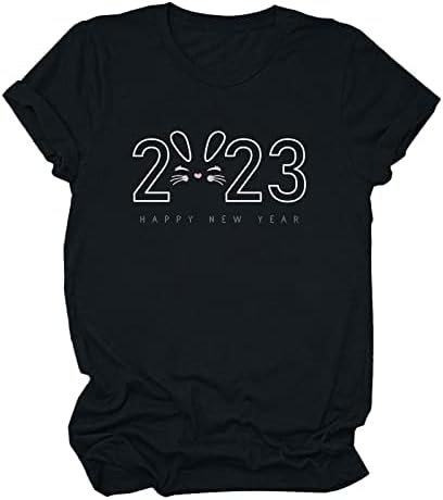 Bluza Lady Long Fall 2023 Odjeća kratki rukav Crewneck Pamuk Graphic Funny Plus veličina Top majica za žene