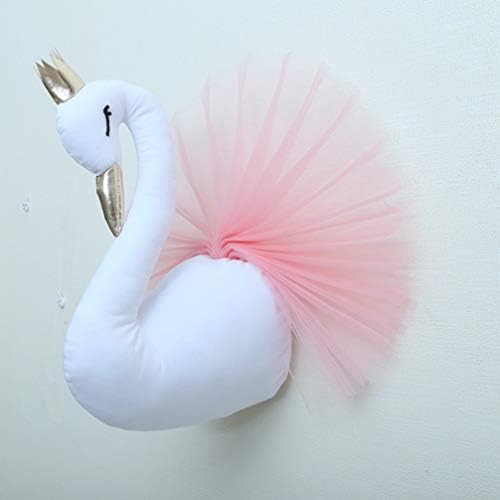 Garnick 3D zidni ukras Slatka krona haljina Swan zidna umjetnička naljepnica Kuka za vrtić