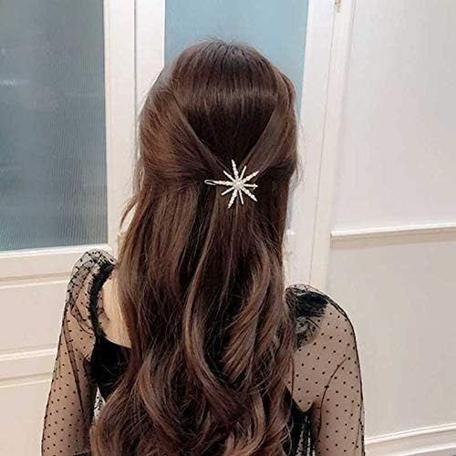 Xjjzs Pearl Crystal Clip za žene Korejske kose sa korejskim kose Djevojkom Barrettes Modna frizura Side Clip Dodaci za kosu