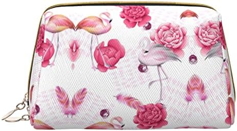 Pink Flamingos Mala putna vrećica za šminke za torbicu, prijenosna toaletna vrećica za žene djevojke dnevni organizator za pohranu